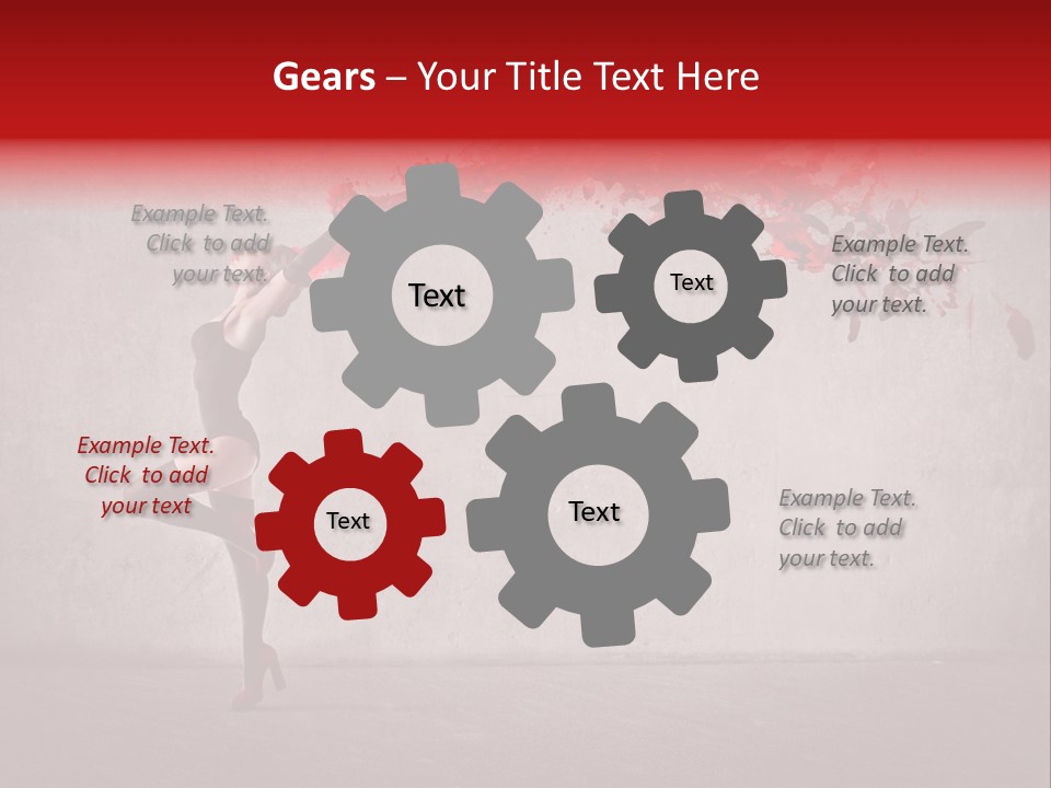 Young Water Beauty PowerPoint Template