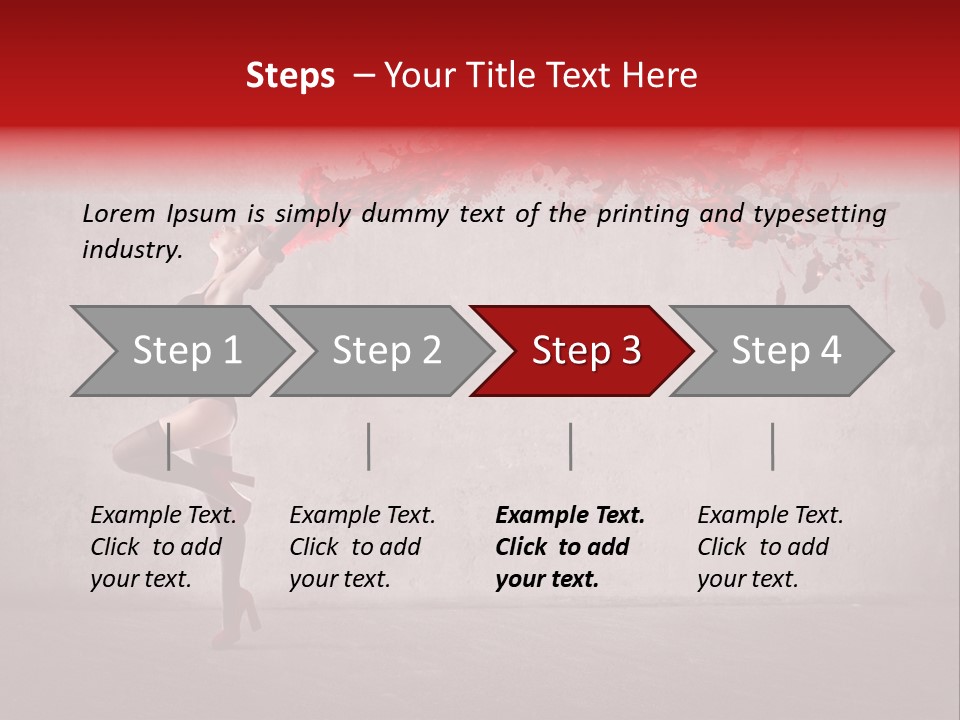 Young Water Beauty PowerPoint Template