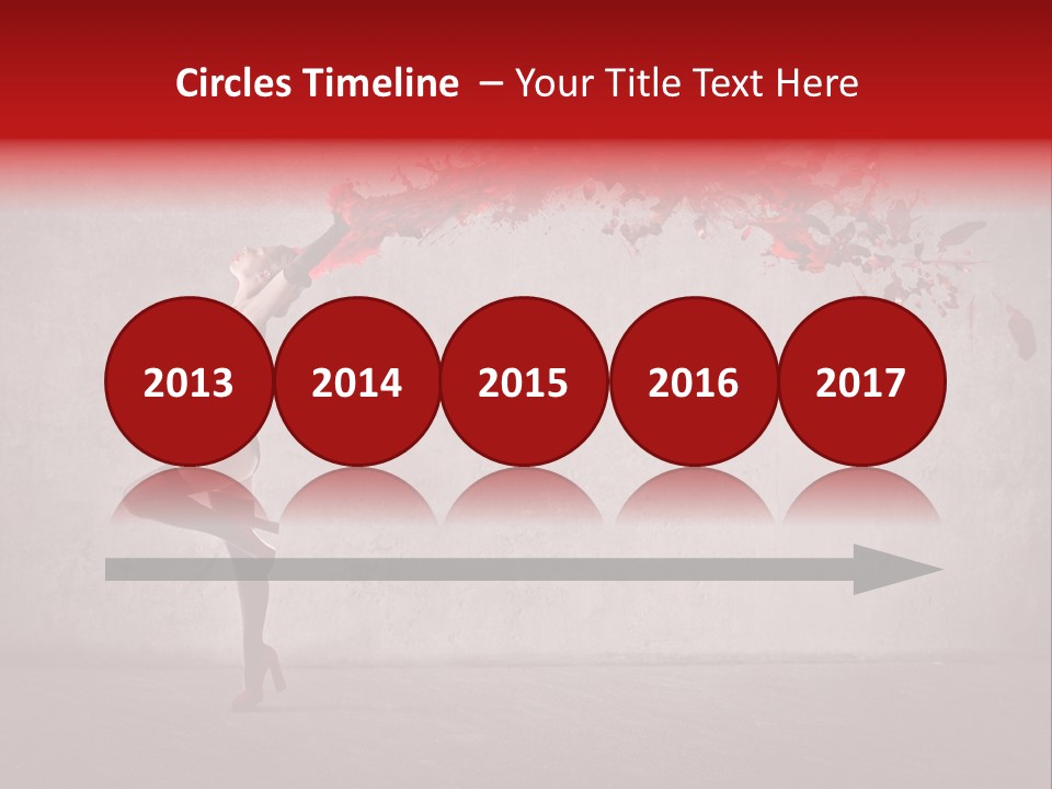 Young Water Beauty PowerPoint Template