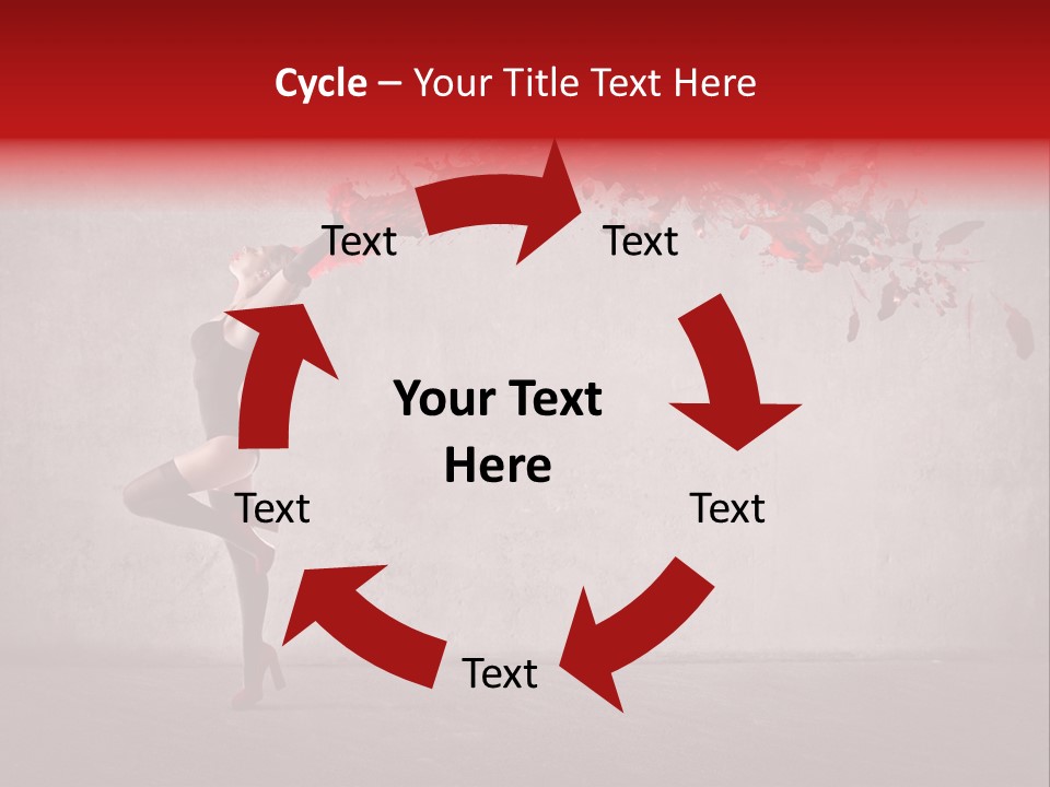 Young Water Beauty PowerPoint Template