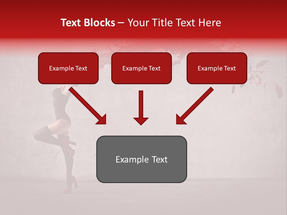 Young Water Beauty PowerPoint Template