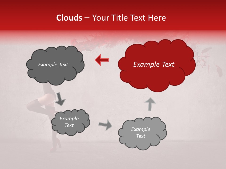 Young Water Beauty PowerPoint Template