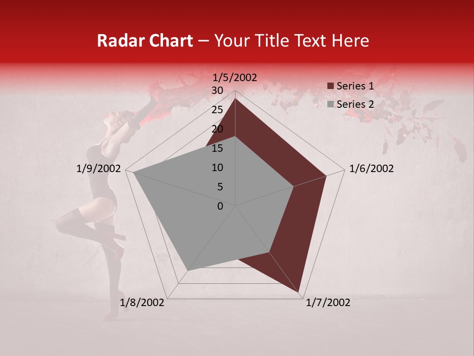 Young Water Beauty PowerPoint Template