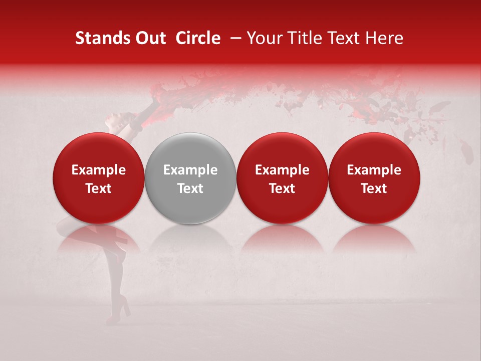 Young Water Beauty PowerPoint Template