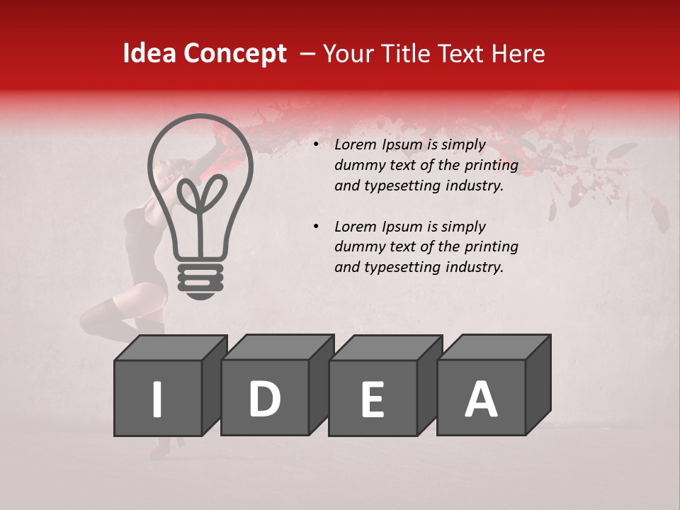 Young Water Beauty PowerPoint Template