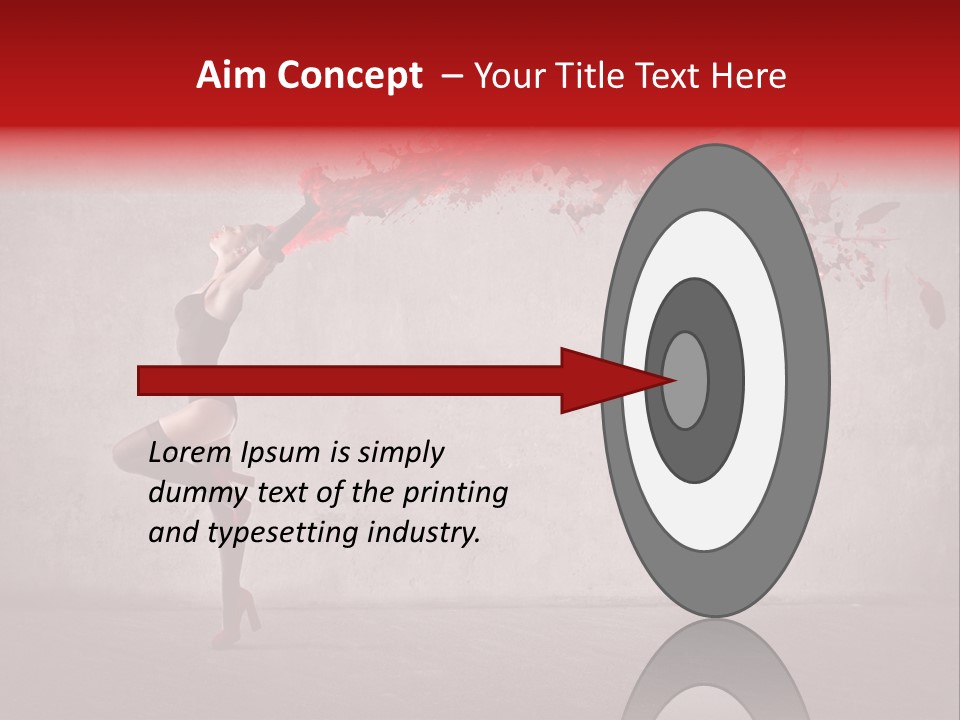 Young Water Beauty PowerPoint Template