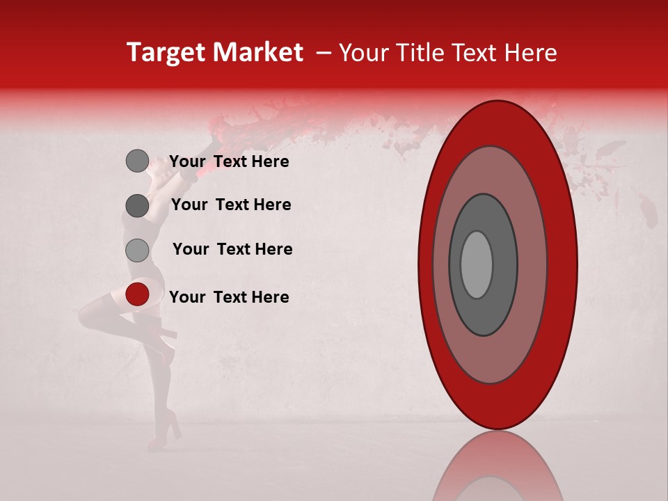 Young Water Beauty PowerPoint Template