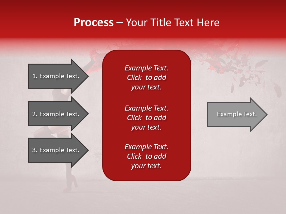 Young Water Beauty PowerPoint Template
