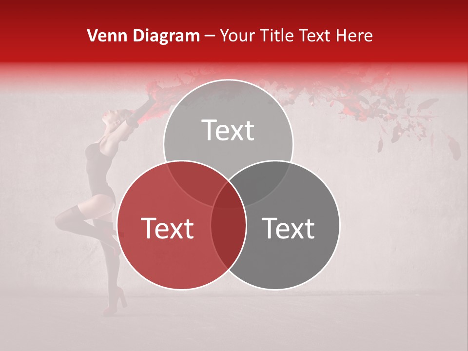 Young Water Beauty PowerPoint Template