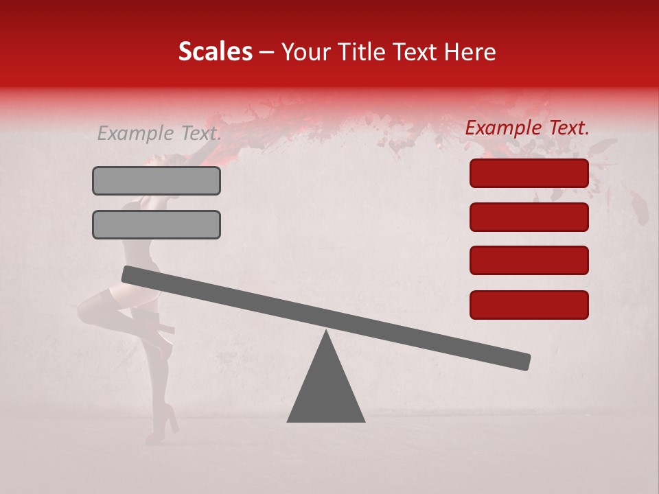 Young Water Beauty PowerPoint Template