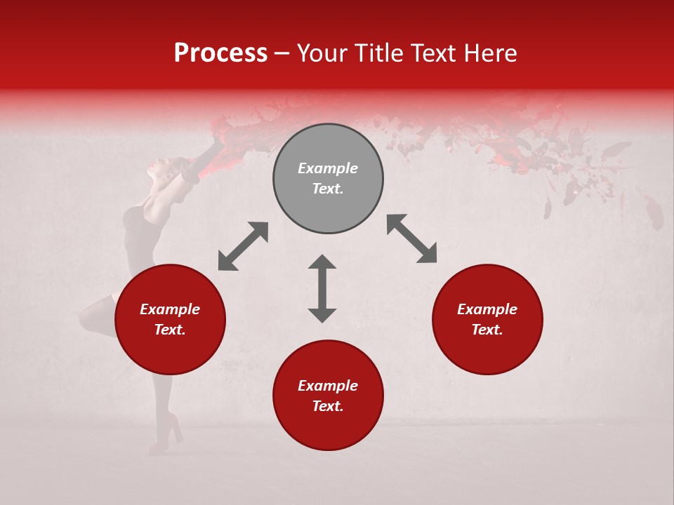 Young Water Beauty PowerPoint Template