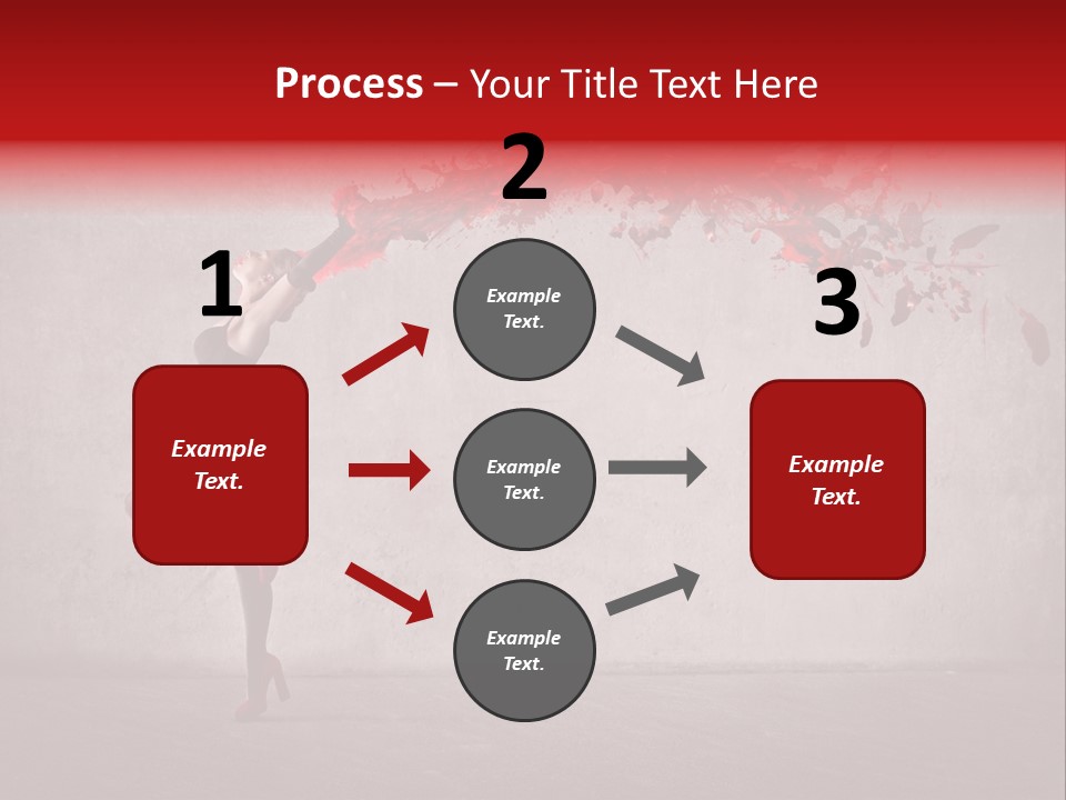 Young Water Beauty PowerPoint Template