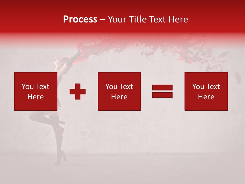 Young Water Beauty PowerPoint Template