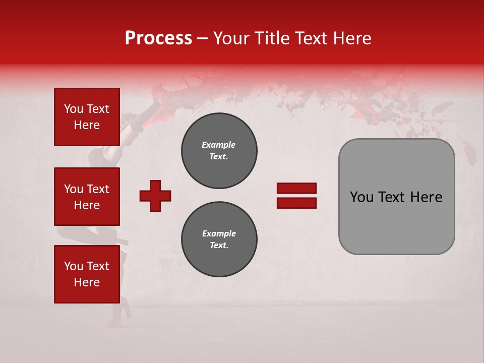 Young Water Beauty PowerPoint Template