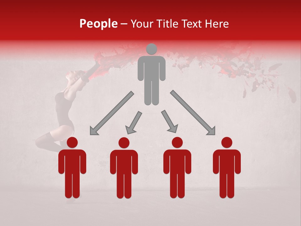 Young Water Beauty PowerPoint Template