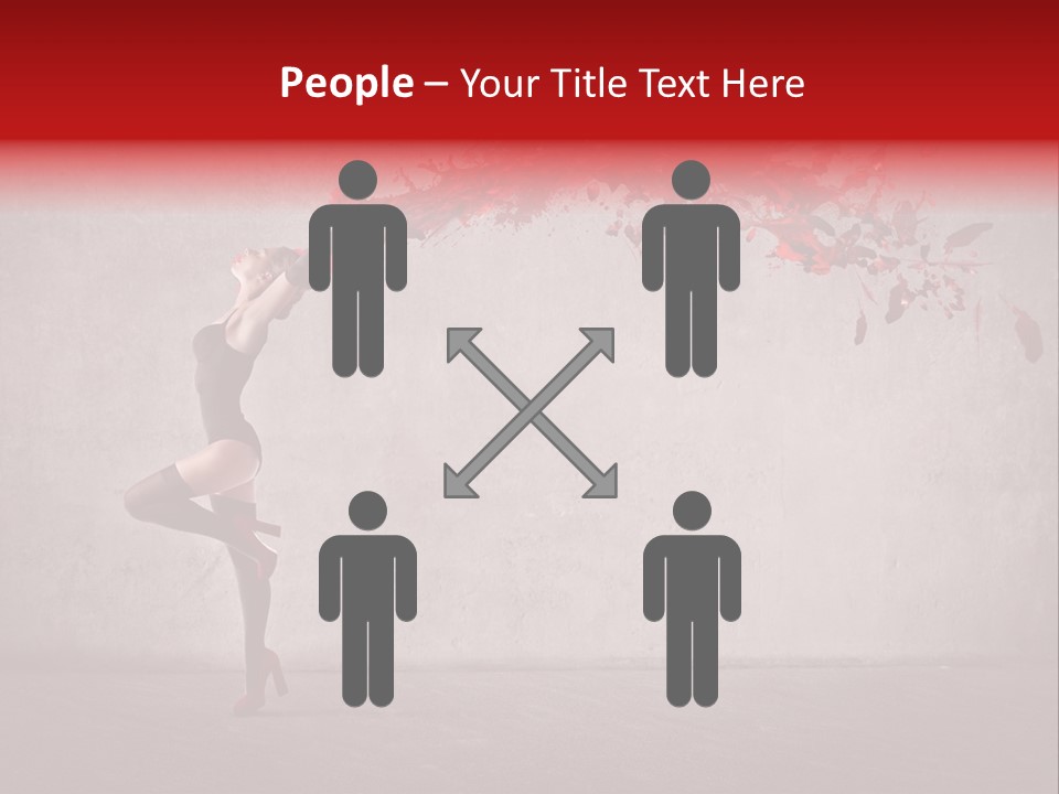 Young Water Beauty PowerPoint Template