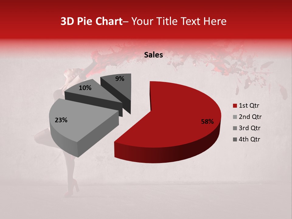 Young Water Beauty PowerPoint Template