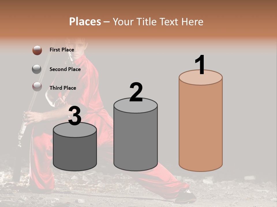 Kung Fu Wushu Master PowerPoint Template