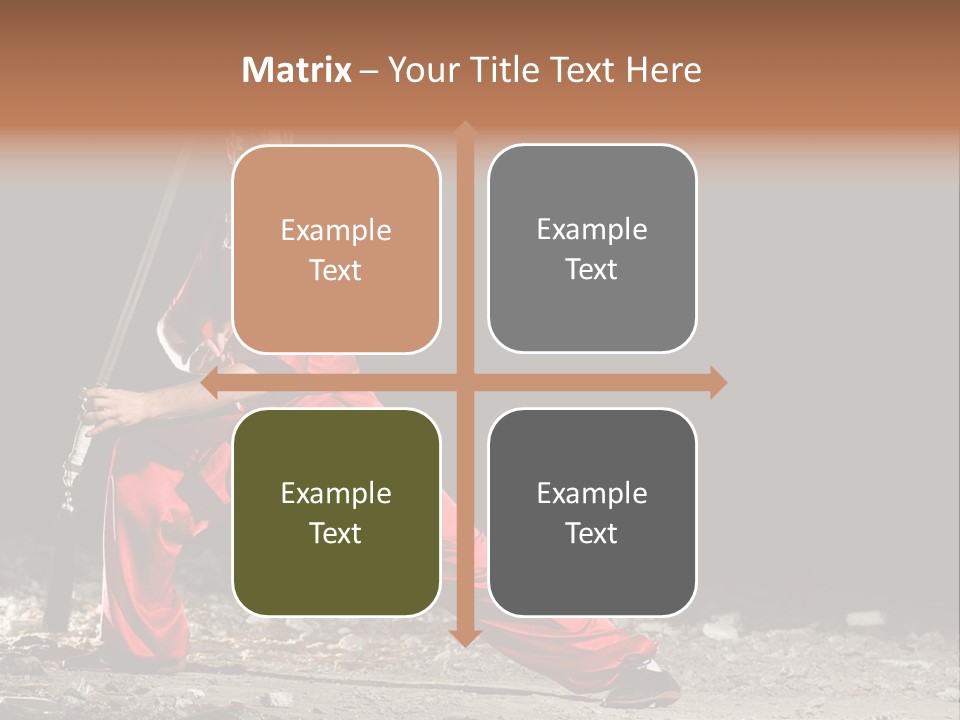 Kung Fu Wushu Master PowerPoint Template