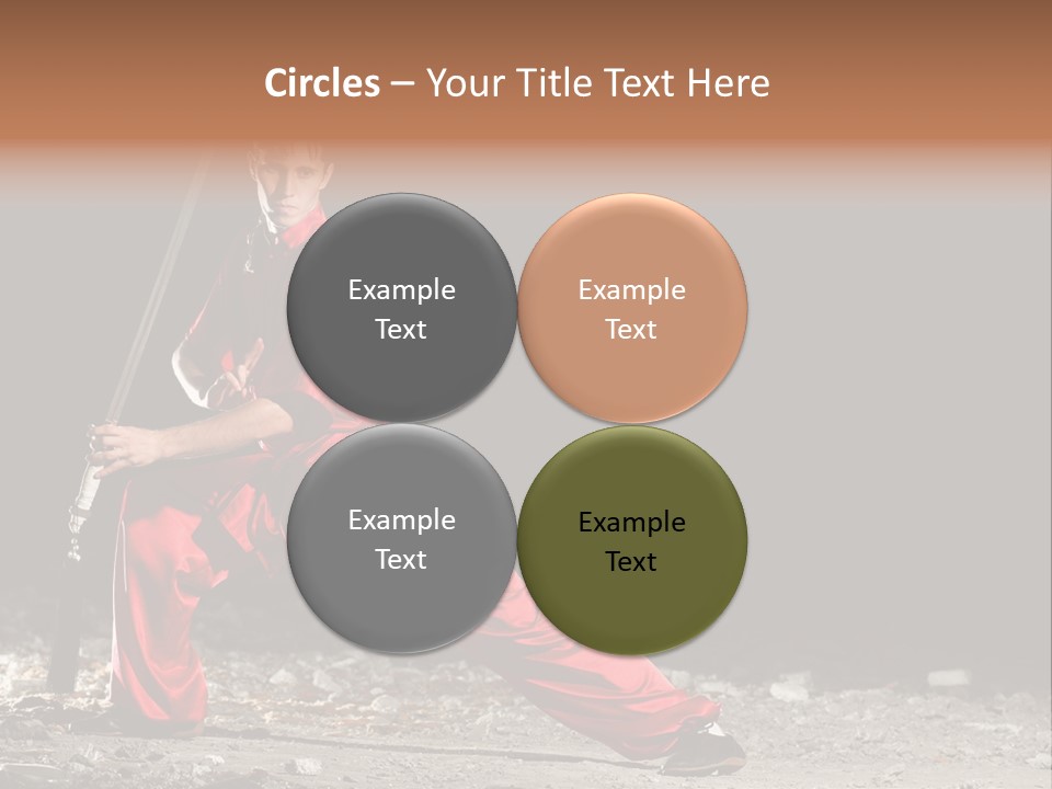Kung Fu Wushu Master PowerPoint Template
