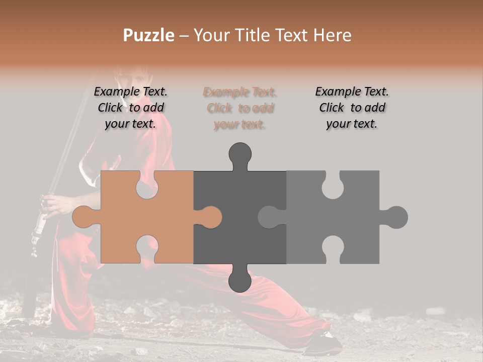 Kung Fu Wushu Master PowerPoint Template