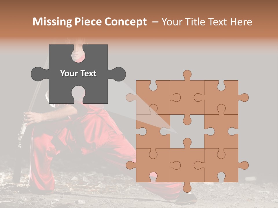 Kung Fu Wushu Master PowerPoint Template