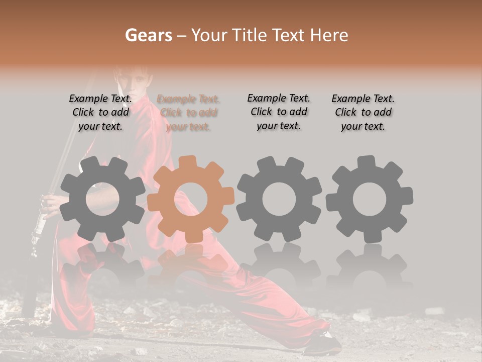 Kung Fu Wushu Master PowerPoint Template