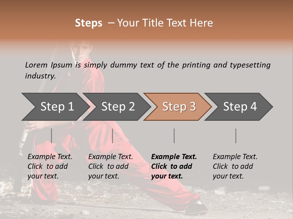 Kung Fu Wushu Master PowerPoint Template