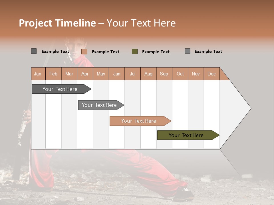 Kung Fu Wushu Master PowerPoint Template