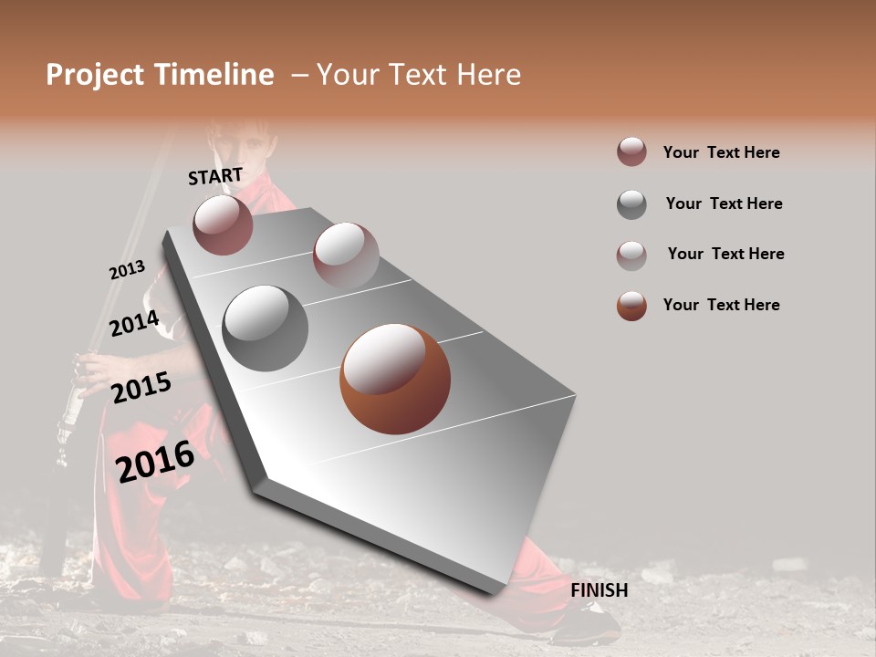 Kung Fu Wushu Master PowerPoint Template