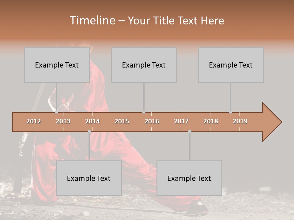 Kung Fu Wushu Master PowerPoint Template