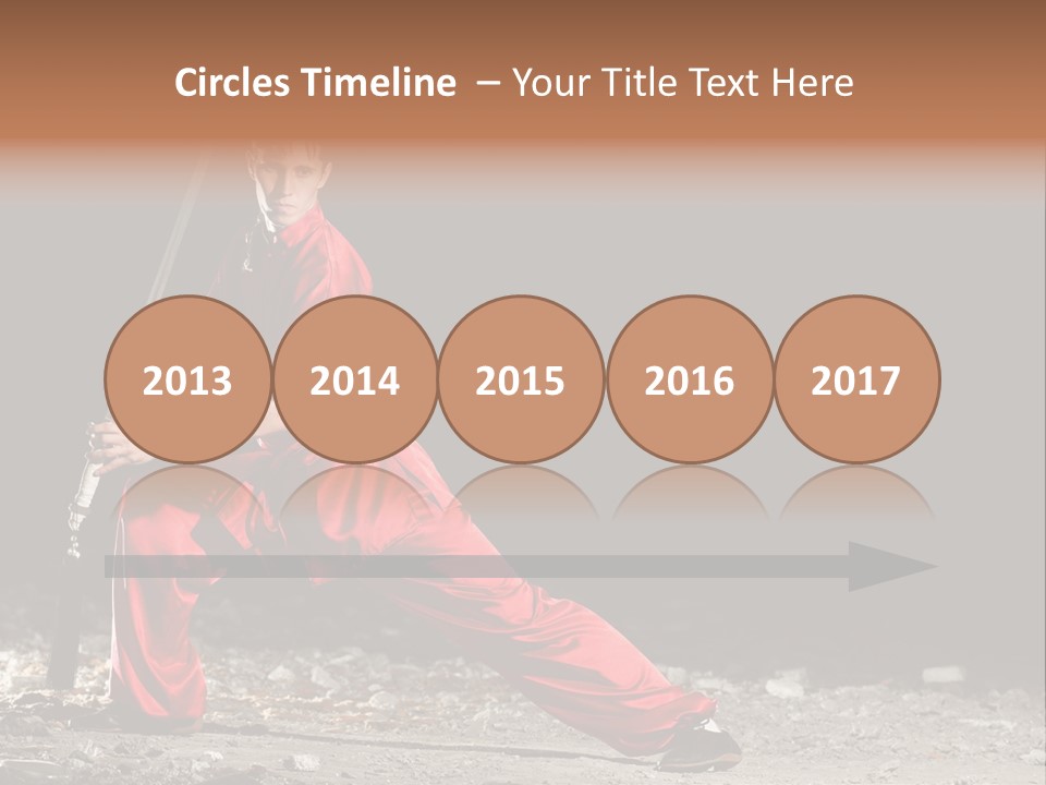 Kung Fu Wushu Master PowerPoint Template