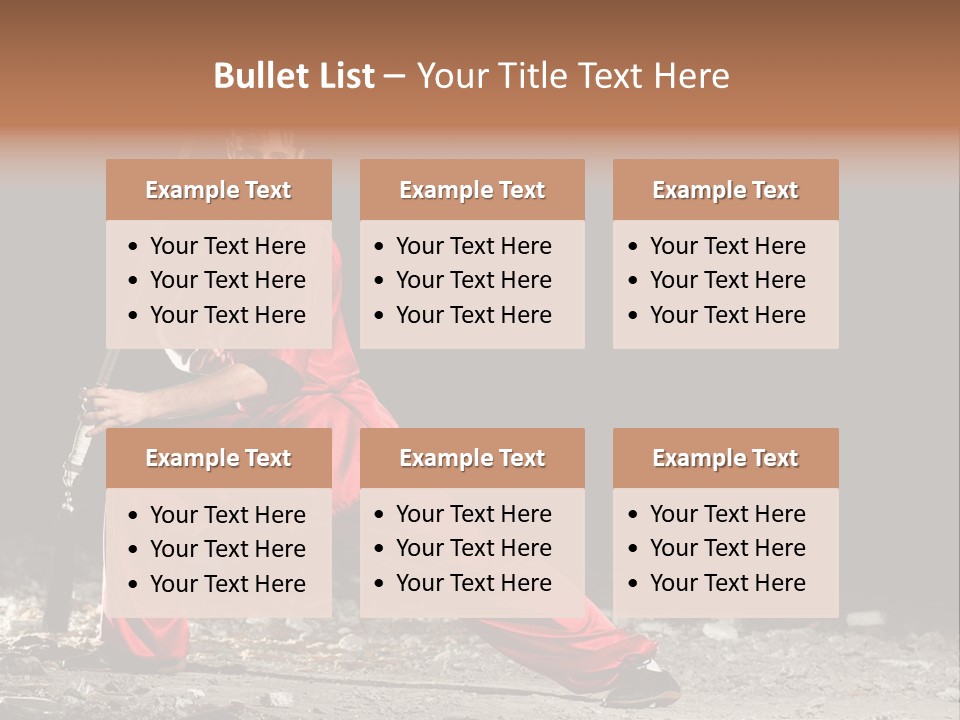 Kung Fu Wushu Master PowerPoint Template