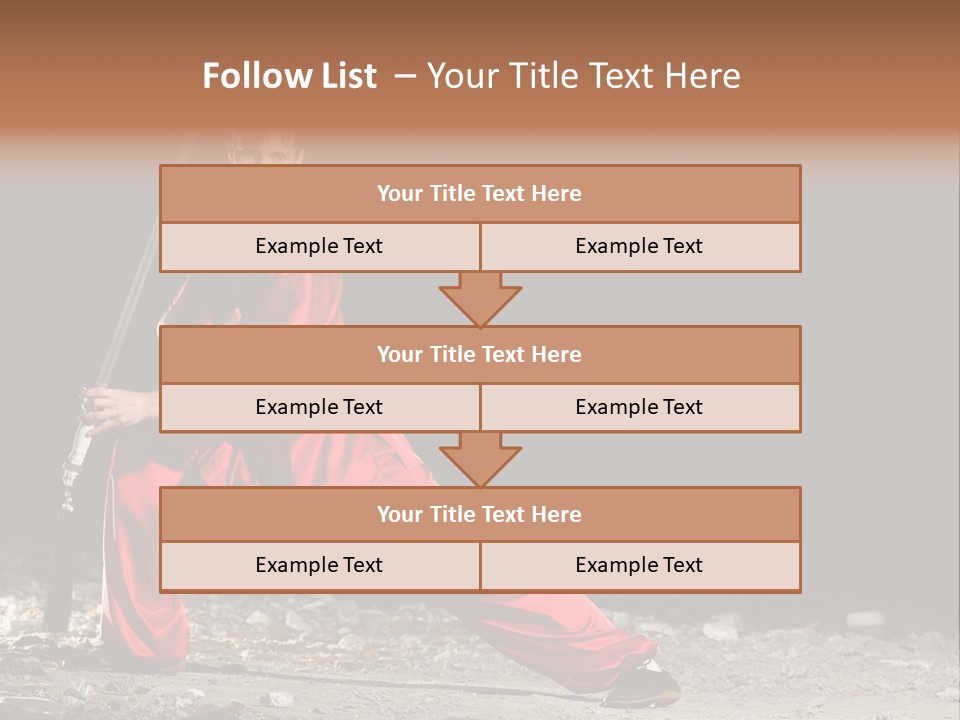 Kung Fu Wushu Master PowerPoint Template