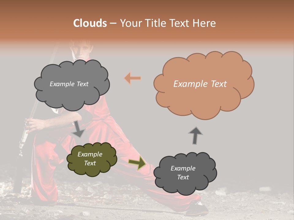 Kung Fu Wushu Master PowerPoint Template