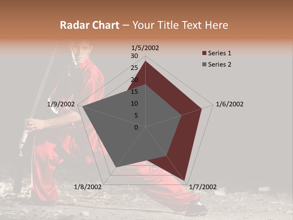 Kung Fu Wushu Master PowerPoint Template