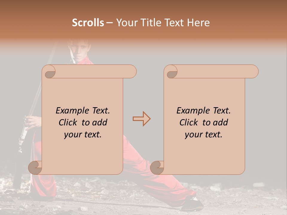 Kung Fu Wushu Master PowerPoint Template
