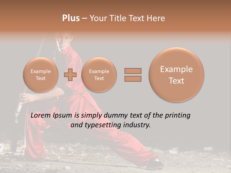Kung Fu Wushu Master PowerPoint Template