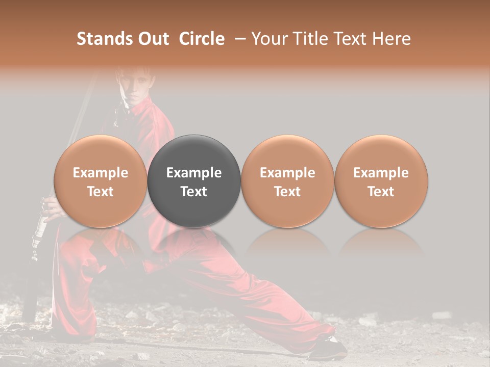 Kung Fu Wushu Master PowerPoint Template