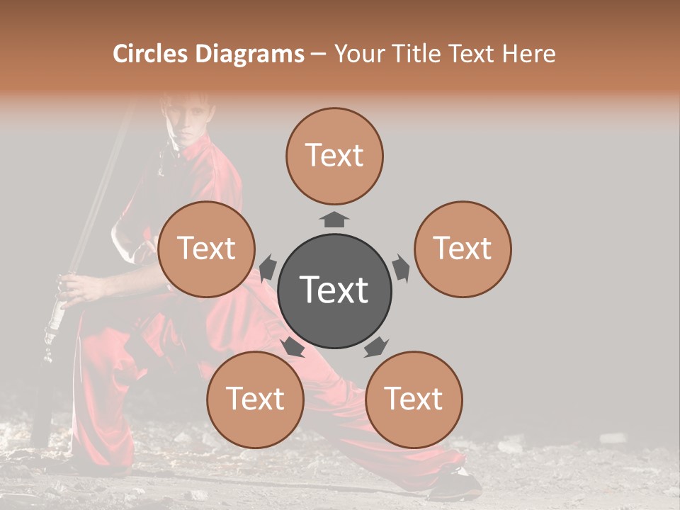 Kung Fu Wushu Master PowerPoint Template