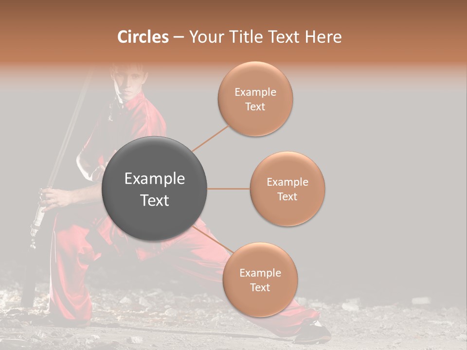 Kung Fu Wushu Master PowerPoint Template