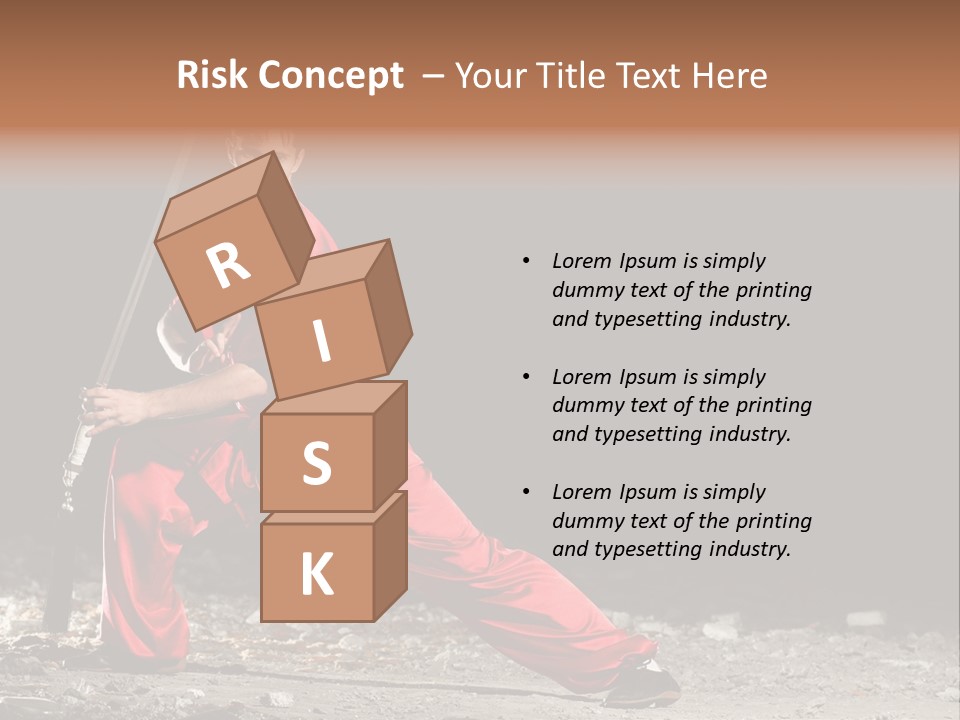 Kung Fu Wushu Master PowerPoint Template
