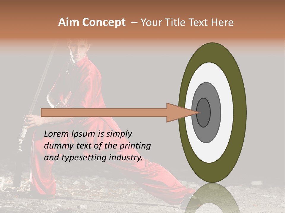 Kung Fu Wushu Master PowerPoint Template