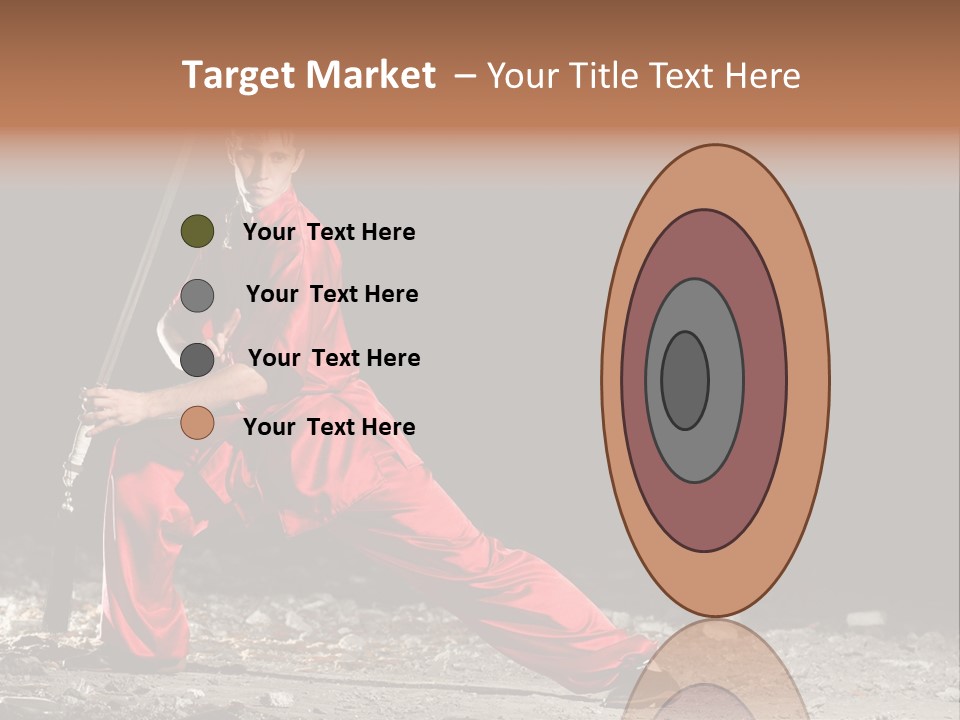 Kung Fu Wushu Master PowerPoint Template