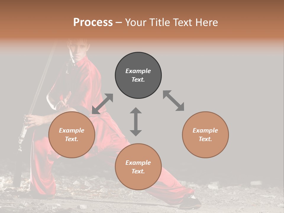 Kung Fu Wushu Master PowerPoint Template