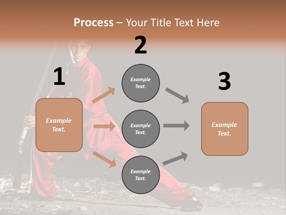 Kung Fu Wushu Master PowerPoint Template