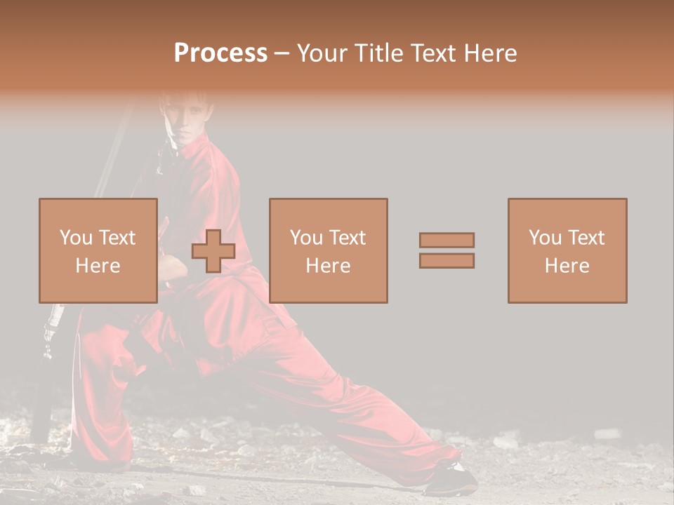 Kung Fu Wushu Master PowerPoint Template