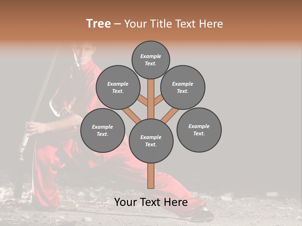 Kung Fu Wushu Master PowerPoint Template
