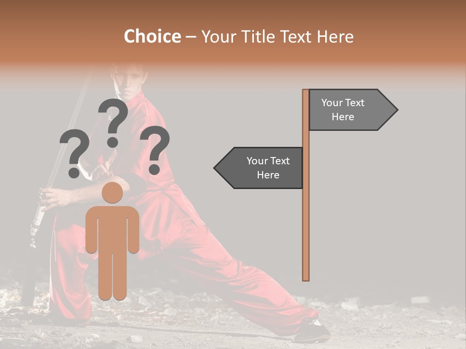 Kung Fu Wushu Master PowerPoint Template