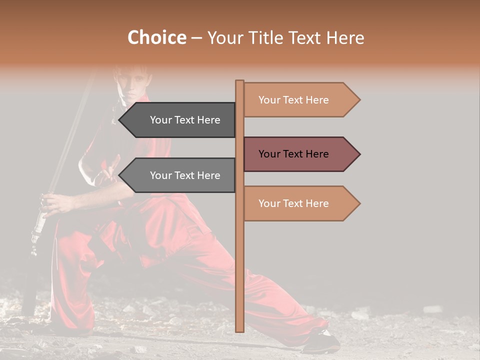 Kung Fu Wushu Master PowerPoint Template
